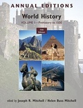 Cover: Annual Editions: World History, Volume 1: Prehistory to 1500 - McGraw-Hill Professional