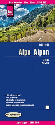 Abbildung von: Reise Know-How Landkarte Alpen / Alps (1:550.000) - Reise Know-How Verlag Peter Rump GmbH