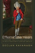 Cover: Effeminate Years - Bucknell University Press,U.S.