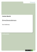 Cover: Erwachsenenlernen - Grin Verlag