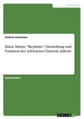 Cover: Klaus Manns "Mephisto" - GRIN Verlag