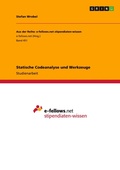 Cover: Statische Codeanalyse und Werkzeuge - Aus der Reihe: e-fellows.net stipendiaten-wissen