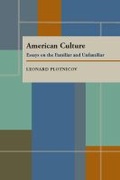 Cover: American Culture - University of Pittsburgh Press