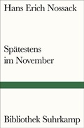 Cover: Sp&auml;testens im November - Suhrkamp