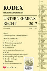 Abbildung von: KODEX Unternehmensrecht 2017 - LexisNexis Verlag ARD ORAC GmbH