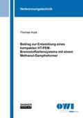 Cover: Beitrag zur Entwicklung eines kompakten HT-PEM-Brennstoffzellensystems mit einem Methanol-Dampfreformer - Shaker