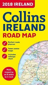 Abbildung von: 2018 Collins Map of Ireland - Collins