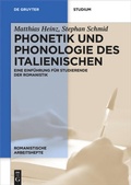 Cover: Phonetik und Phonologie des Italienischen - De Gruyter