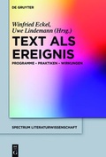 Cover: Text als Ereignis - De Gruyter