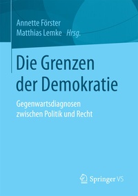 Abbildung von: Die Grenzen der Demokratie - Springer VS