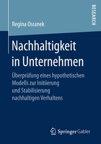 Abbildung von: Nachhaltigkeit in Unternehmen - Springer Gabler