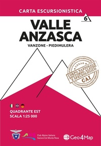 Abbildung von: Valle Anzasca East Hiking Map 6 - Geo4Map