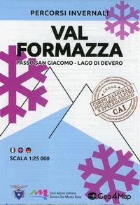 Abbildung von: Val Formazza Winter Map - Geo4Map