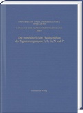 Cover: Die mittelalterlichen Handschriften der Signaturengruppen E, F, G, N und P in der Universit&auml;ts- und Landesbibliothek D&uuml;sseldorf - Harrassowitz Verlag