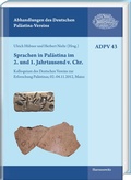 Cover: Sprachen in Pal&auml;stina im 2. und 1. Jahrtausend v. Chr. - Harrassowitz Verlag
