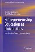 Cover: Entrepreneurship Education at Universities - Springer