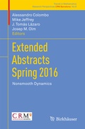 Cover: Extended Abstracts Spring 2016 - Birkh&auml;user