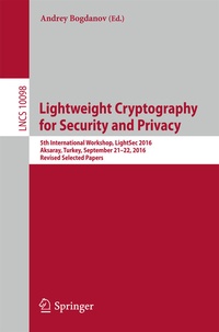 Abbildung von: Lightweight Cryptography for Security and Privacy - Springer