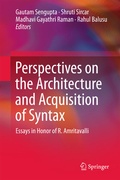 Abbildung von: Perspectives on the Architecture and Acquisition of Syntax - Springer