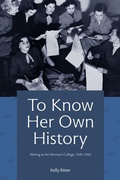 Cover: To Know Her Own History - University of Pittsburgh Press