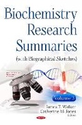 Cover: Biochemistry Research Summaries (with Biographical Sketches) - Nova Science Publishers Inc