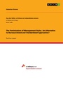 Cover: The Feminization of Management Styles. An Alternative to Bureaucratized and Standardized Approaches? - GRIN Verlag
