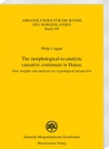 Cover: The morphological-to-analytic causative continuum in Hausa: - Harrassowitz Verlag