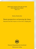 Cover: Daoist perspectives on knowing the future - Harrassowitz Verlag