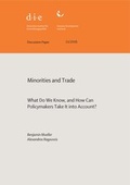 Cover: Minorities and trade - German Institute of Development and Sustainability (IDOS) gGmbH