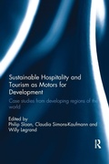 Cover: Sustainable Hospitality and Tourism as Motors for Development - Routledge