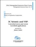Cover: 3C Seismic and VSP - Society of Exploration Geophysicists