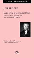 Bild: Carta sobre la tolerancia, 1689 : extractos de la tercera carta para la tolerancia, 1692 - Editorial Tecnos