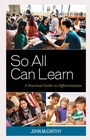 Cover: So All Can Learn - Rowman & Littlefield Publishers