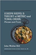 Cover: Joseph Riepel's Theory of Metric and Tonal Order: - Pendragon Press