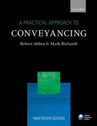 Enlarge image Cover: A Practical Approach to Conveyancing - Oxford University Press