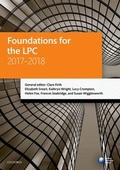 Cover: Foundations for the LPC 2017-2018 - Oxford University Press