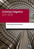Cover: Criminal Litigation 2017-2018 - Oxford University Press