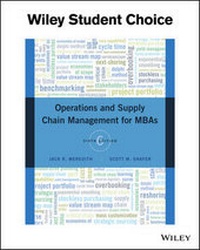Enlarge image Cover: Operations Management for Mbas - Wiley