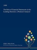 Cover: The Role of Financial Statements in the Lending Decision - Open Dissertation Press