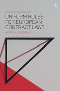 Bild: Uniform Rules for European Contract Law? - Hart Publishing