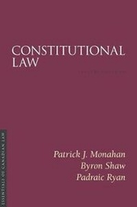 Enlarge image Cover: Constitutional Law, 5/e - Irwin Law Inc