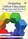Cover: Designing Gifted Education Programs and Services - Prufrock Press