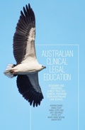 Cover: Australian Clinical Legal Education - ANU Press