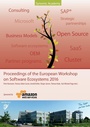 Cover: Proceedings of the European Workshop on Software Ecosystems 2016 - BoD - Books on Demand