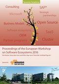 Cover: Proceedings of the European Workshop on Software Ecosystems 2016 - BoD - Books on Demand
