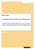 Cover: International Human Resource Management - Grin Verlag