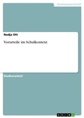 Cover: Vorurteile im Schulkontext - GRIN Verlag