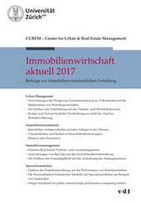 Abbildung von: Immobilienwirtschaft aktuell 2017 - vdf Hochschulverlag AG