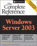 Cover: Windows Server 2003: The Complete Reference - McGraw-Hill Professional