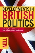 Cover: Developments in British Politics 10 - Red Globe Press